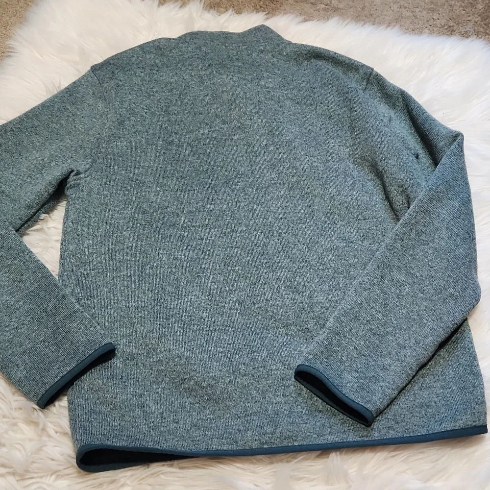 Men's J Crew half zip fleece pullover- medium